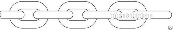 Фото Цепь сварная короткозвенная, оцинкованная DIN 766 1,5