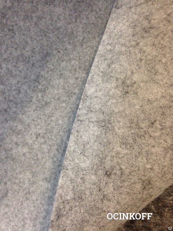 Фото Полотно иглопробивное каландрированное 400г/м.кв серый меланж