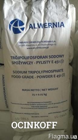 Фото Триполифосфат натрия пищевой (меш 25 кг)