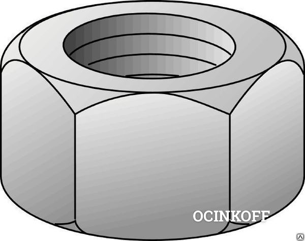 Фото Гайка шестигранная нержавеющая М5