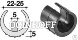 Фото Ф 22-25мм опора с выступом фиксации, для круглых труб