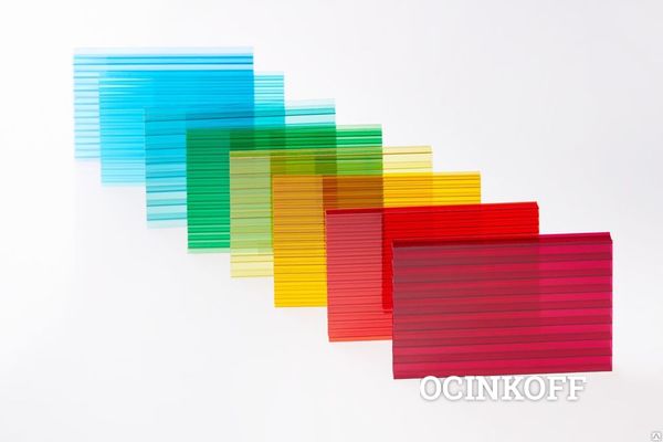 Фото Сотовый поликарбонат 10 мм цветной "Колибри"