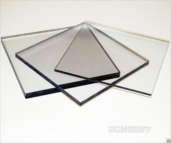 Фото Поликарбонат монолитный 4 мм прозрачный | лист 2050*3050мм  | KINPLAST