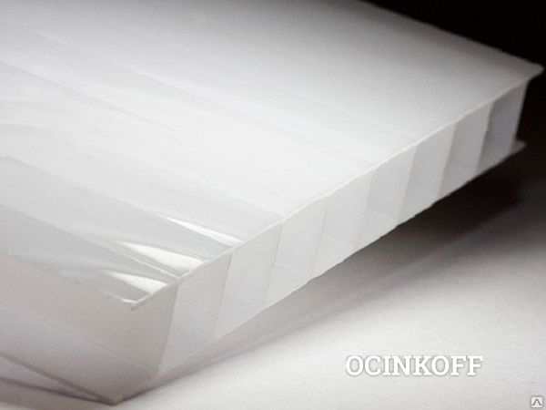 Фото Сотовый поликарбонат в листах PetAlex Primovera 10мм белый 1,25 кг/м2, 2,1х