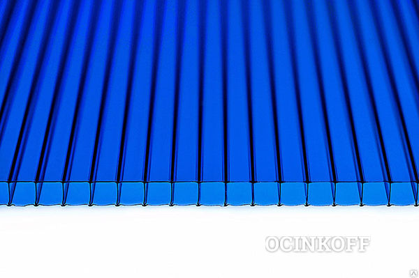 Фото Поликарбонат 2100*6000мм Синий 4 мм