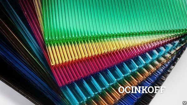 Фото Сотовый поликарбонат цветной Бирюза 6 мм (2100*3000*6 мм)