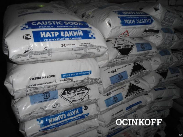 Фото Сода каустическая гранулированная/натр едкий 25 кг Производитель: Россия