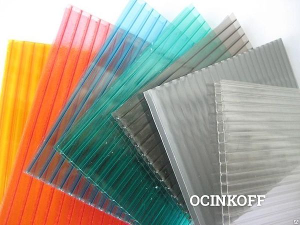 Фото Сотовый поликарбонат, Кристалл (1,2кг/м2) цветной 10 мм. 2.1х6м
