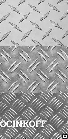 Фото Лист 6 мм рифленый алюминиевый