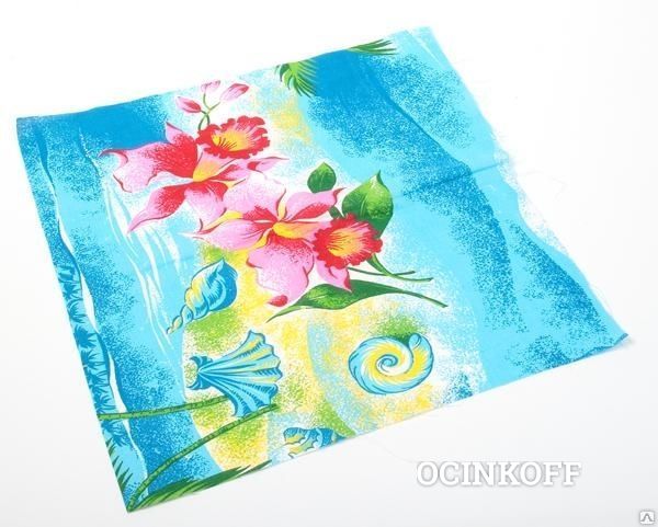 Фото Тех.салфетка цветная целиковая ситец,бязь  размер 40х40