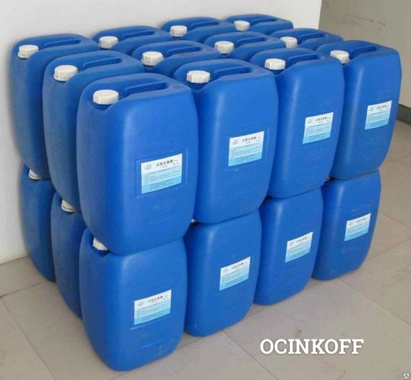 Фото Перекись (пероксид) водорода медицинская 30-40% ГОСТ 177-88 /кан.34 кг