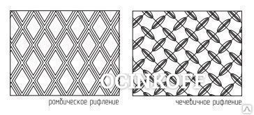 Фото Лист рифленый (ромб, чечевица) 4,0х1500х6000