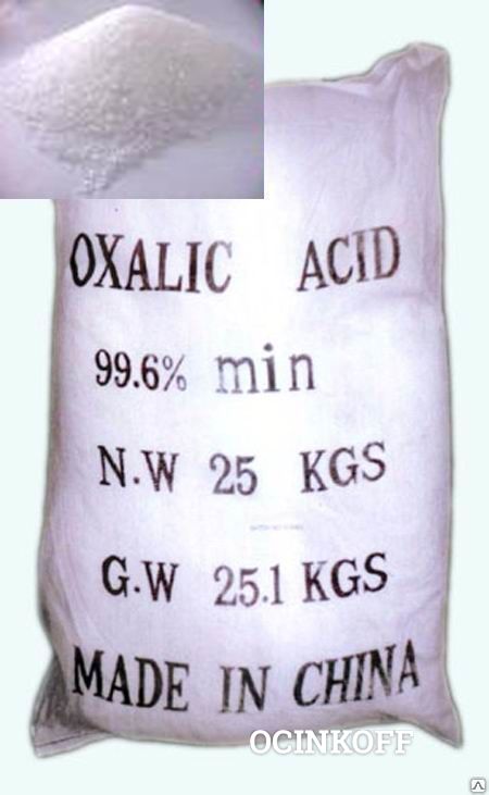 Фото Кислота щавелевая (этандиовая) органическ. промышленное сырье HOOC-COOH