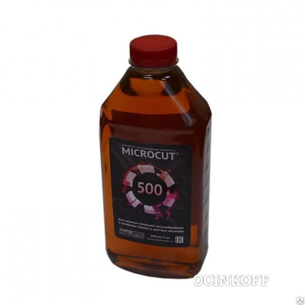 Фото СОЖ (смазывающая охлаждающая жидкость) Microcut 500 (канистра 1л) ХАЙТЕК