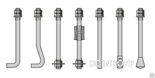 Фото Болты фундаментные по ГОСТ