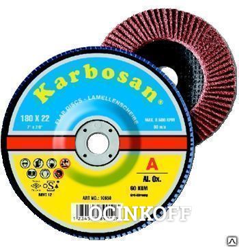 Фото Круг (диск) лепестковый 125x22 №120 Al.Ox. 30580 Karbosan