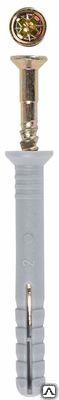 Фото Дюбель-гвоздь ЗУБР полипропиленовый, цилиндрический бортик, 6 x 80 мм, 5 шт