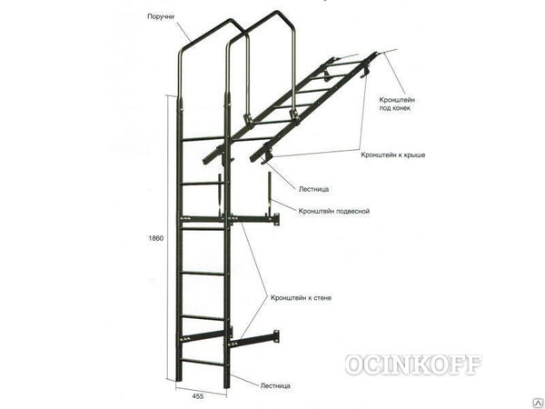 Фото Кронштейн карнизный Grand Line Zn/RAL