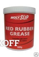 Фото Смазка для резины и суппортов Molyslip Red Rubber Grease 0,5
кг