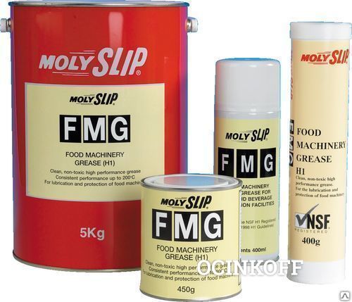 Фото Смазка Molyslip FMG для пищевых производств банка 5 кг