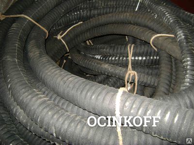 Фото Шланг резиновый гофрированный кислотощелочестойкий внутренний диаметр 25 мм