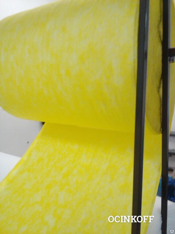 Фото Фильтроткань F9 комбинированная ярко-желтая (из полиэфира и полипропилена)