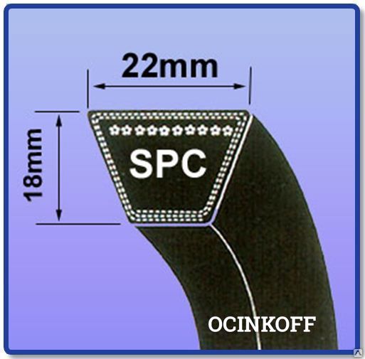Фото Ремень клиновой узкого сечения SPC 2000