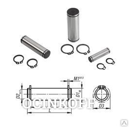 Фото Ф 6*22мм штифт цилиндрический закаленный ( с ст.кольцом) DIN 1433