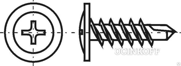 Фото Саморезы с полусферической головкой Магнитная насадка d=8, d=10