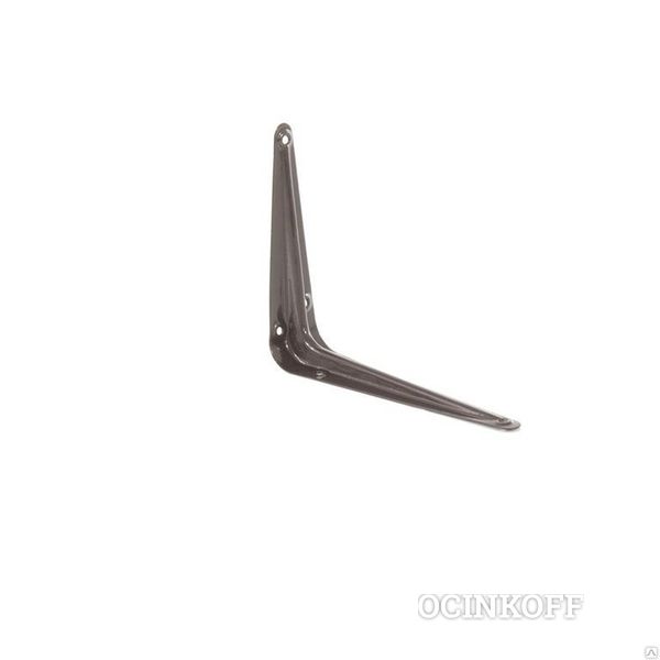 Фото Кронштейн угловой с ребром, 125х150 мм, коричневый// СИБРТЕХ СИБРТЕХ