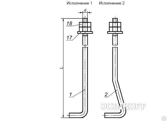 Фото Болт Фундаментный 1.2 М12х300