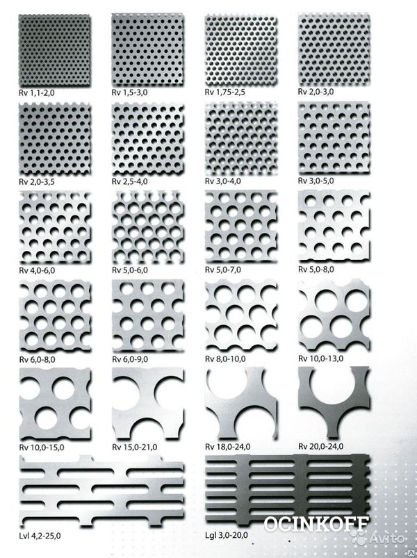 Фото Лист перфорированный Rv 6-9-1000х2000х1,5 мм