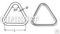Фото 6*40 кольцо треугольное спаянное, нерж. сталь А2