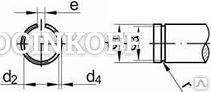 Фото Ф 35 кольцо стопорное пружинное наружное, сталь DIN 7993 А