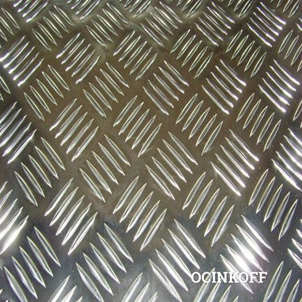 Фото Алюминиевый рифленый лист Квинтет от 2,0  мм до 4, 0  мм купить в Туле