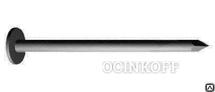 Фото Гвозди с увеличенной плоской головкой, оцинкованные 4,0 x 100