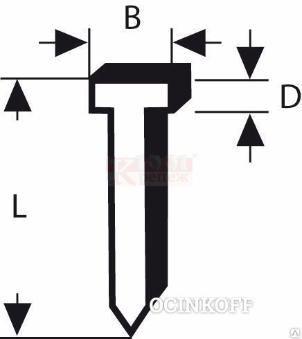 Фото BS-GVD d25 Гвоздь BOSCH, тип 49, артикул 3165140392686BS BOSCH