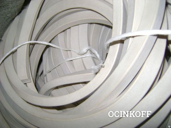 Фото Вакуумный шнур квадрат18х18 мм, белая резина р/с 51-2062