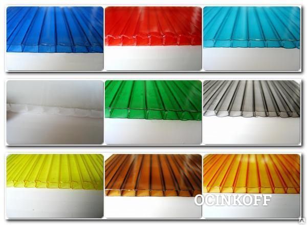 Фото Поликарбонат 6 мм SOTEX  Colour (СОТЕКС 6 мм) 1,15 (1,10) цветной
