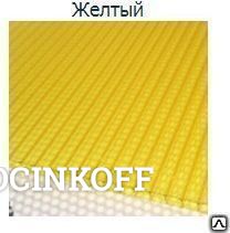 Фото Сотовый поликарбонат цветной Желтый 6 мм (2100*6000*6 мм)