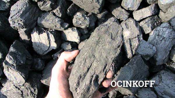 Фото Каменный уголь дпк (фракция 50-200 мм) по 50кг.