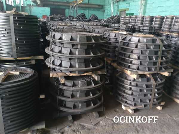 Фото Люки чугунные канализационные