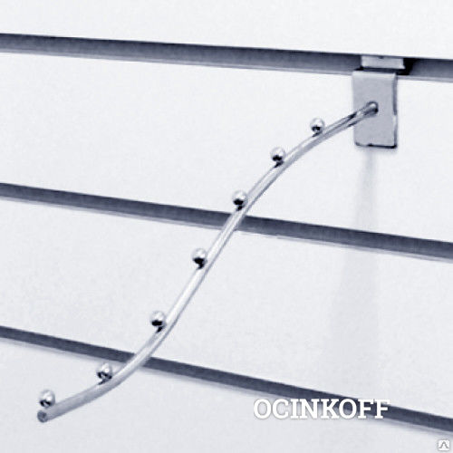 Фото Kронштейн для экономпанели изогнутый, 7 шаров, L=300 мм, D=8 мм, F105-300 A