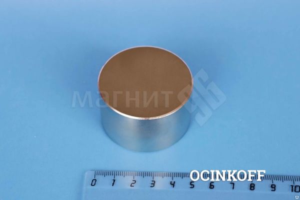 Фото Неодимовый магнит диск 50*30 мм