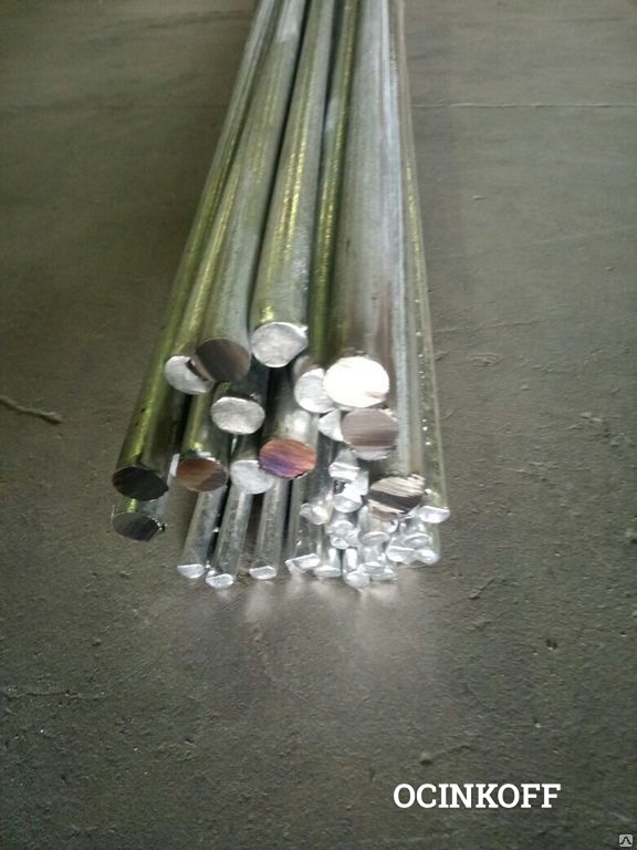 Фото Круг оцинкованный 25 мм сталь 3 (прутки)