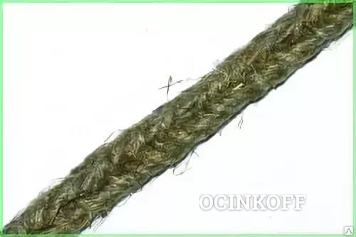 Фото Набивка сальниковая плетеная лубяная (пеньковая) сухая ЛС 6-15мм