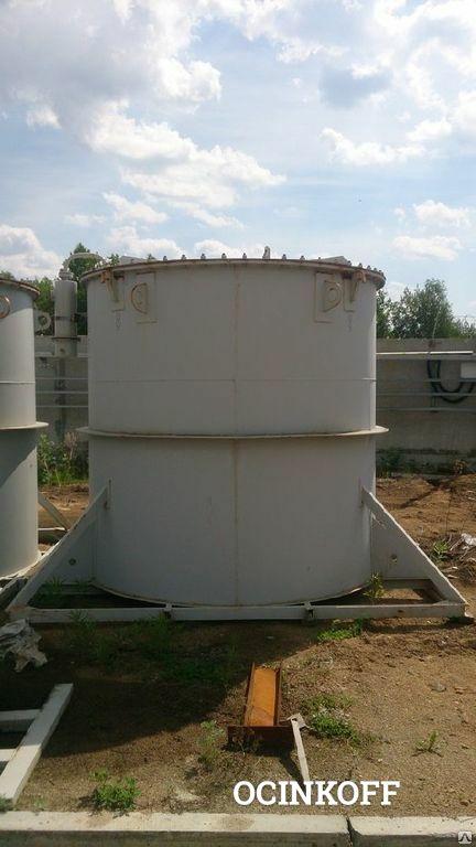 Фото Резервуар цилиндрический вертикальный для воды 10 куб.м