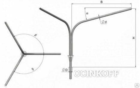 Фото Кронштейн 2К3(15°)-0,5-0,5-О3-β-Тр.48