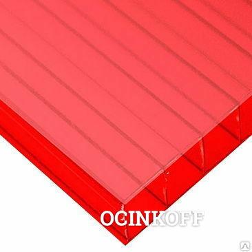 Фото Сотовый поликарбонат PetAlex Primovera 10мм красный 1,25 кг/м2, 2,1х12м