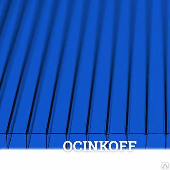 Фото Сотовый поликарбонат "КРИСТАЛЛ" Синий 6 мм, плотность 0,91 кг.м2.